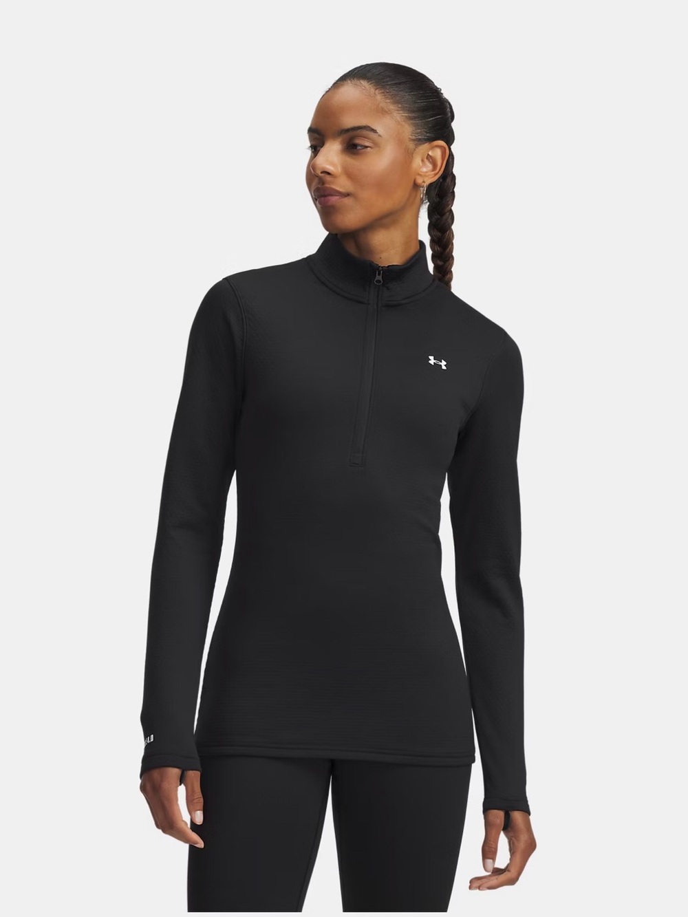 Under Armour Women's Black Half-Zip 4.0 Cold gear thermal